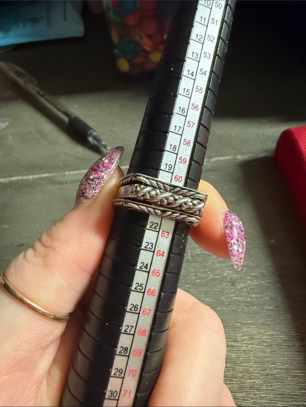 Premier Designs Braided Silver Band Stack Trio Rings